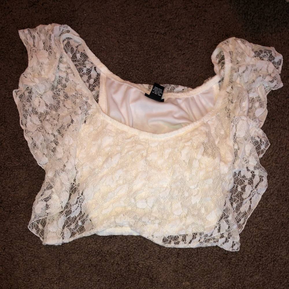 Lace crop top